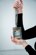 Load image into Gallery viewer, Blue Eyes White Dragon (Ultimate Rare) Namma Card Pendant (Silver Pendant)
