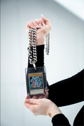 Load image into Gallery viewer, Blue Eyes White Dragon (Ulta Rare) Namma Card Pendant (Silver Pendant)