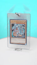 Load and play video in Gallery viewer, Blue Eyes White Dragon (Ulta Rare) Namma Card Pendant (Silver Pendant)
