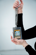 Load image into Gallery viewer, Blue Eyes White Dragon (Ultimate Rare) Namma Card Pendant (Silver Pendant)
