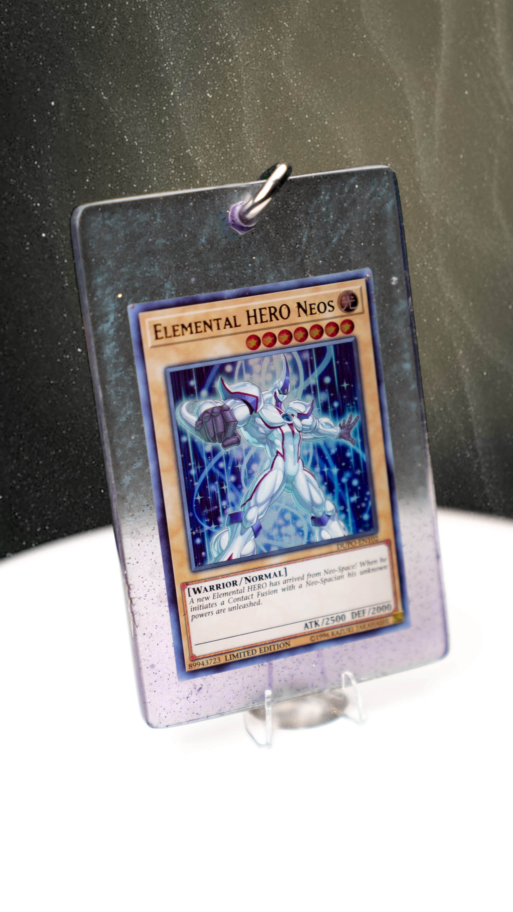 Elemental Hero Neos Namma Card Pendant (Acrylic Chain)