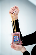 Load image into Gallery viewer, Toon Dark Magician Girl Namma Card Pendant (Gold Pendant)
